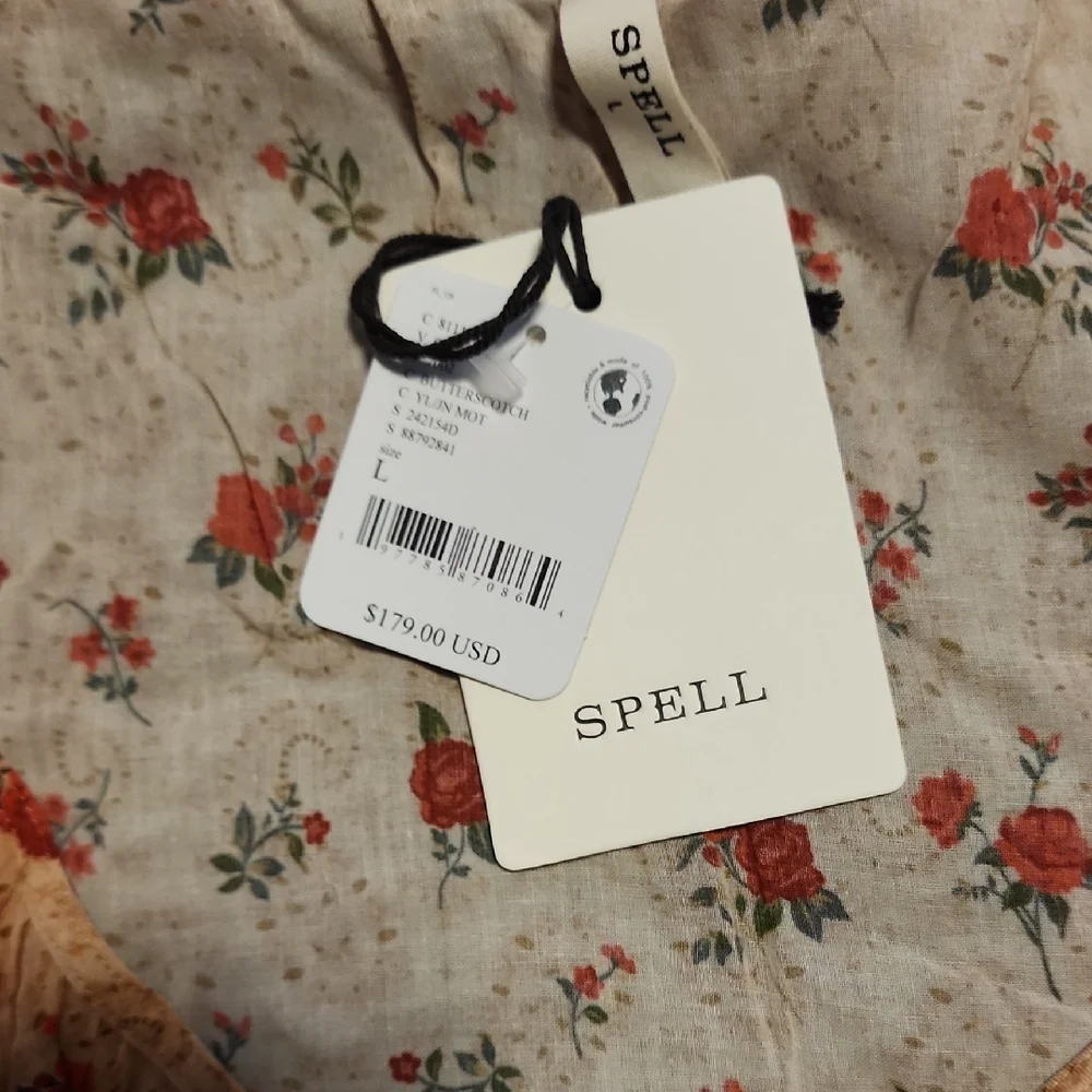 Spell Floral Blouse with Ruffles - Picture 2 of 2